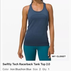 Swiftly Tech 2.0 Racerback Tank Top Size 2
